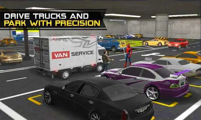 Play Superheroes Valet Car Parking Mania- Shopping Mall