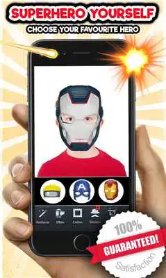 Play Superhero Face Mask Changer