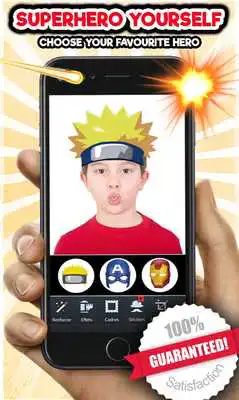 Play Superhero Face Mask Changer