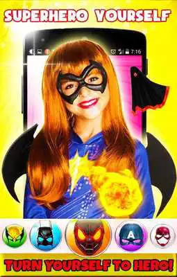 Play Superhero Face Mask Photo Editor