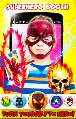 Play Superhero Face Mask Photo Editor
