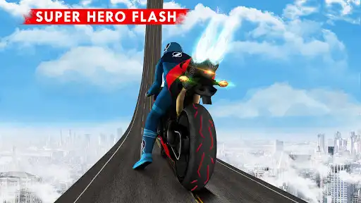 Play Super hero Flash bike game mega Ramp  and enjoy Super hero Flash bike game mega Ramp with UptoPlay