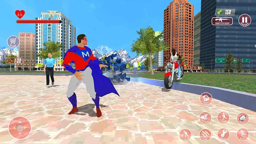Play Superhero Flying: 3D Simulator  and enjoy Superhero Flying: 3D Simulator with UptoPlay