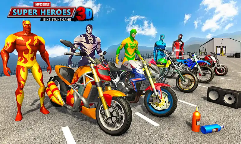 Play Superhero GT Bike Racing Stunt 2021  and enjoy Superhero GT Bike Racing Stunt 2021 with UptoPlay