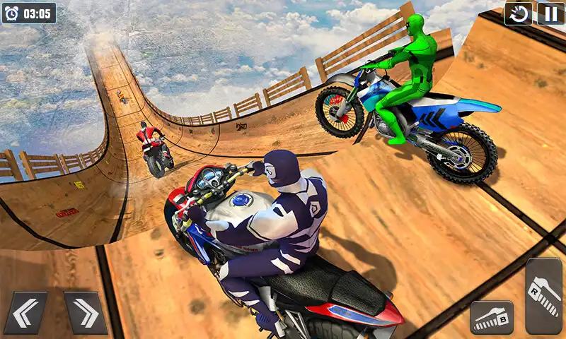 Play Superhero GT Bike Racing Stunt 2021 as an online game Superhero GT Bike Racing Stunt 2021 with UptoPlay
