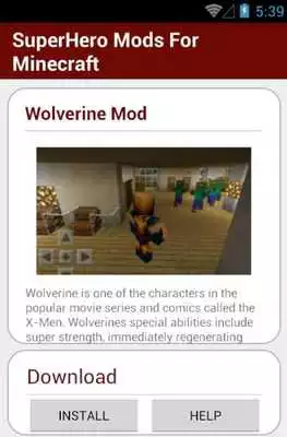 Play Superhero mods for Minecraft