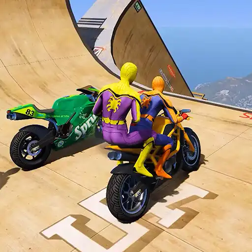Play SuperHero Motorbike Mega Ramp APK