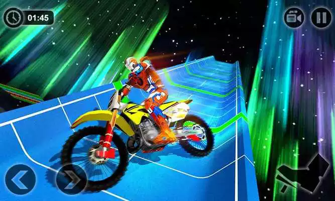 Play Superhero Motorbike Mega Ramp Race