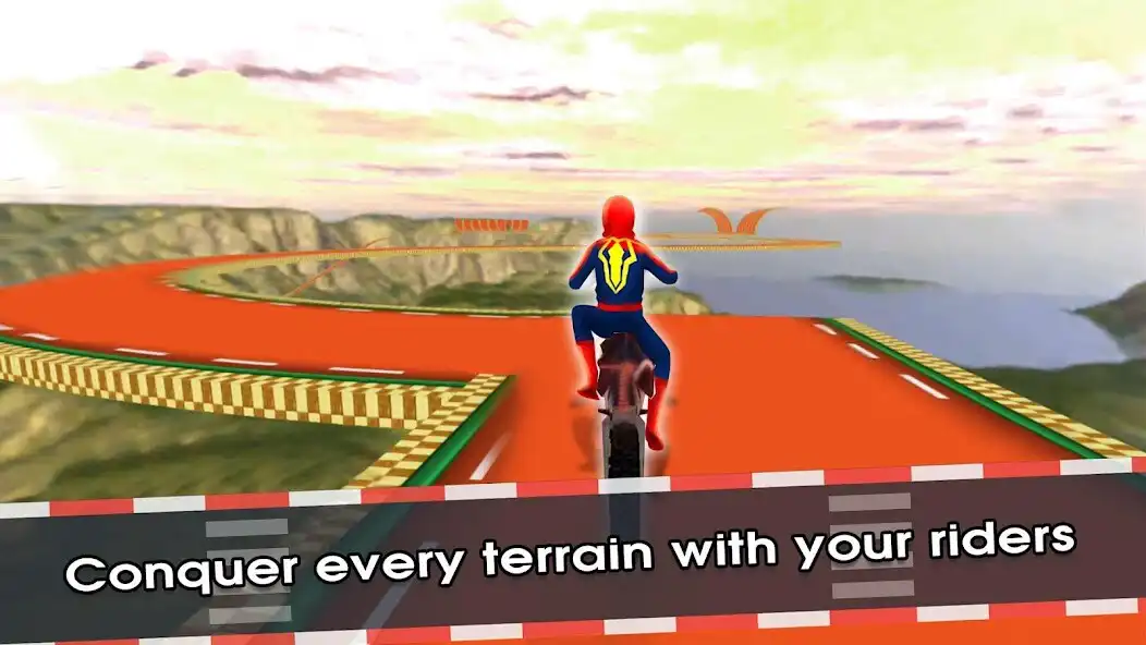 Play Superhero Moto Rider Race as an online game Superhero Moto Rider Race with UptoPlay