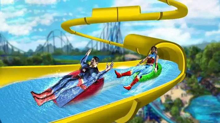 Play Superhero New Water Slide Game