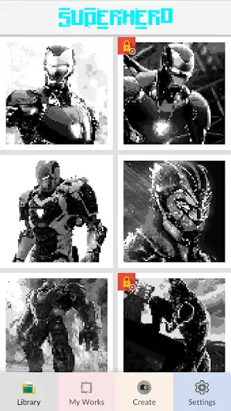 Play Superhero Pixel Number  and enjoy Superhero Pixel Number with UptoPlay