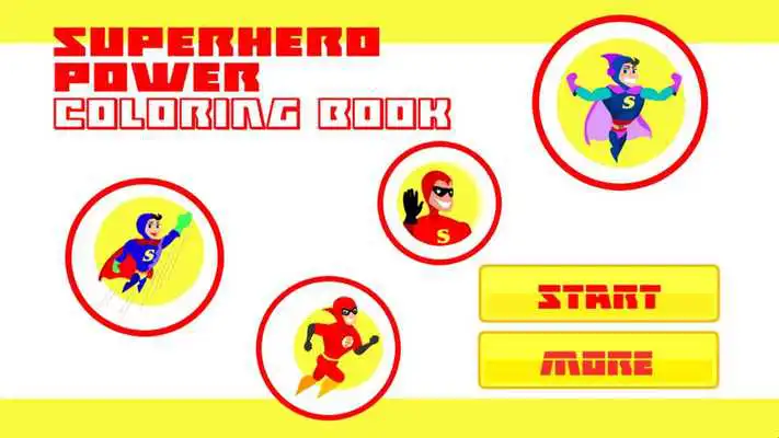 Play Superhero Power Coloring Book
