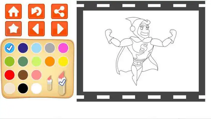 Play Superhero Power Coloring Book