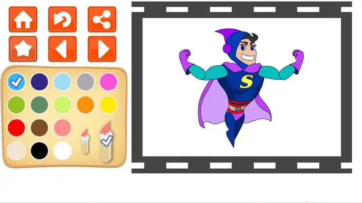 Play Superhero Power Coloring Book