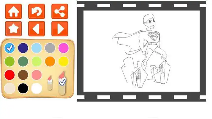 Play Superhero Power Coloring Book