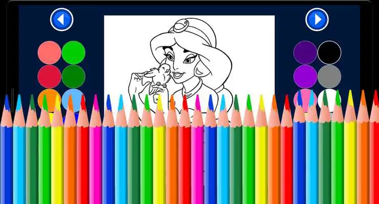 Play SuperHero  Princess ColorBook