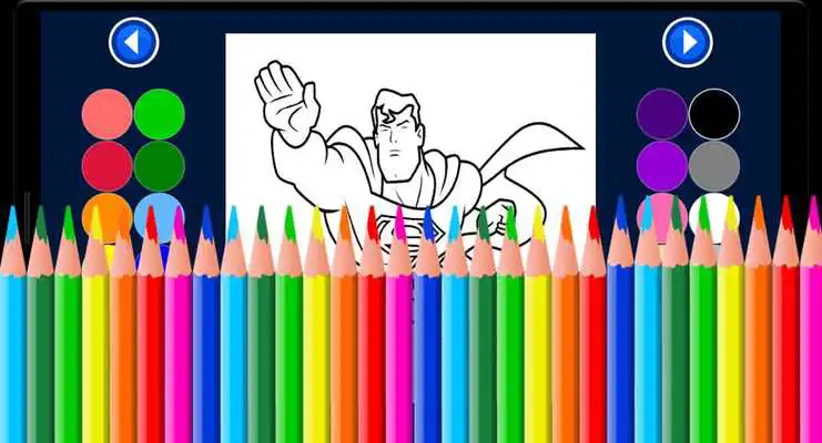 Play SuperHero  Princess ColorBook