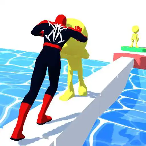 Play Superhero Pusher Stickman Run APK