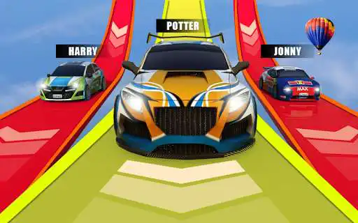 Play Superhero Ramps Race: Stunt Drive  and enjoy Superhero Ramps Race: Stunt Drive with UptoPlay