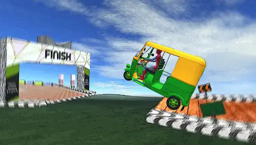Play Superhero Rickshaw Mega Stunts  and enjoy Superhero Rickshaw Mega Stunts with UptoPlay