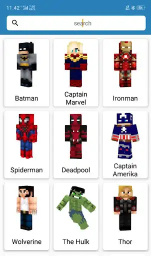 Play Superhero Skin Craft as an online game Superhero Skin Craft with UptoPlay