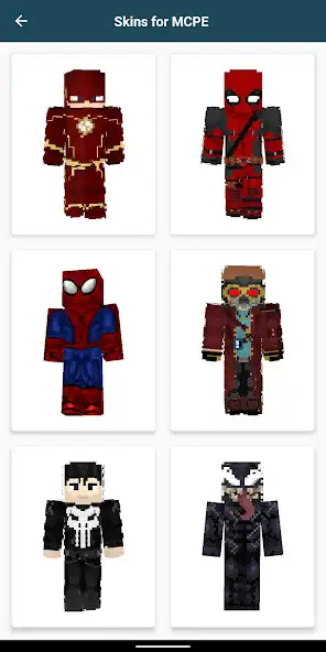 Play Superhero Skins for Minecraft  and enjoy Superhero Skins for Minecraft with UptoPlay