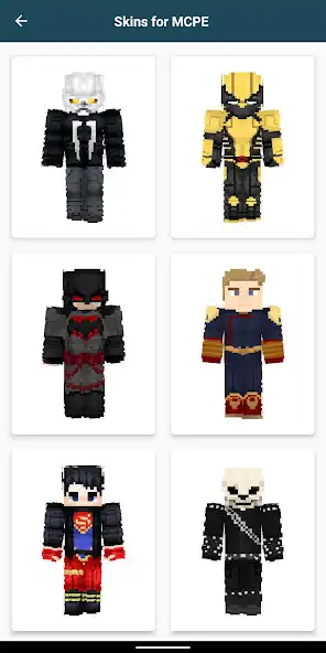 Play Superhero Skins for Minecraft as an online game Superhero Skins for Minecraft with UptoPlay
