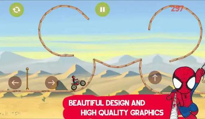 Play Super Hero spider Bike
