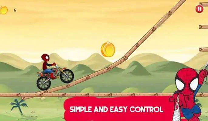 Play Super Hero spider Bike