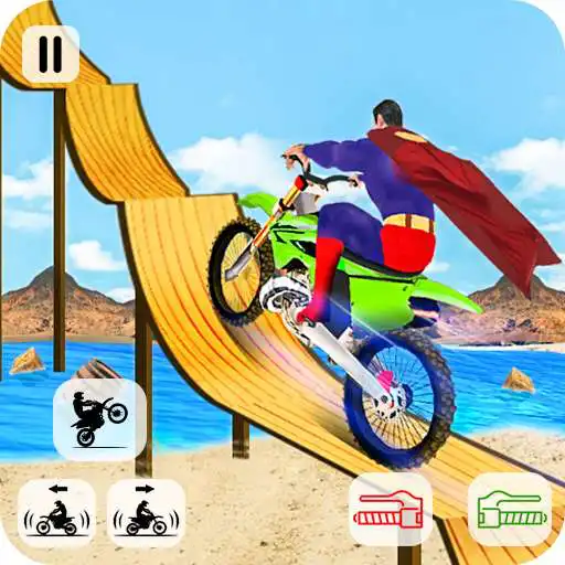 Free play online Superhero Stunt Tricky Bike  APK