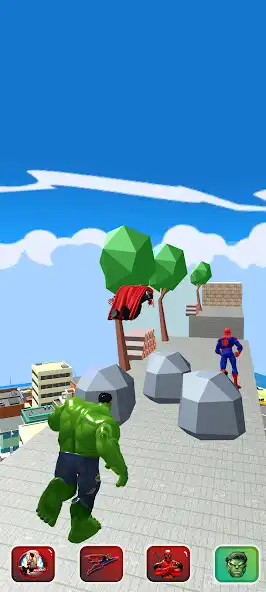 Play Superhero Transform Race as an online game Superhero Transform Race with UptoPlay