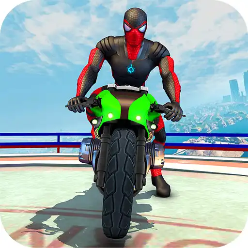 Play Superhero Tricky Bike Stunt 3D APK