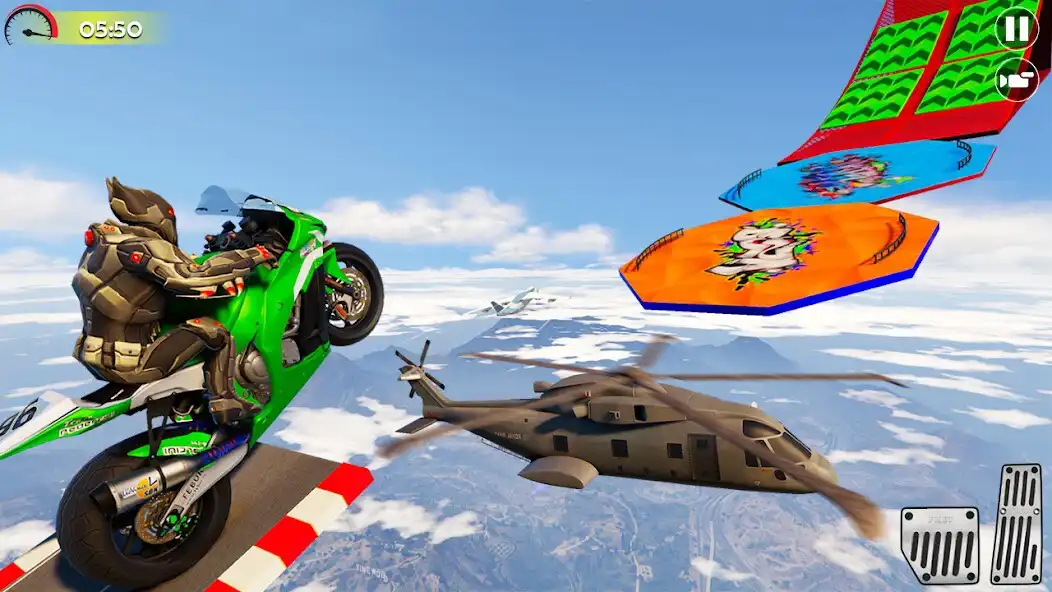 Play Superhero Tricky Bike Stunt 3D  and enjoy Superhero Tricky Bike Stunt 3D with UptoPlay