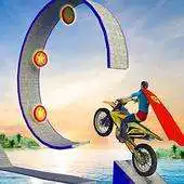 Free play online Superhero Tricky Motorcycle Simulator Games 2018 APK