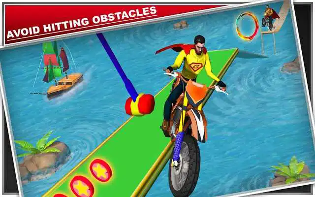 Play Superhero Tricky Motorcycle Simulator Games 2018