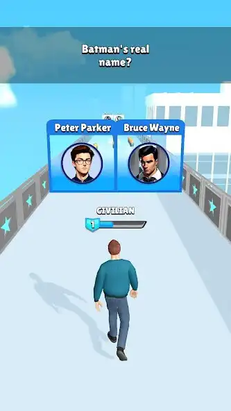 Play Superhero Trivia Run as an online game Superhero Trivia Run with UptoPlay