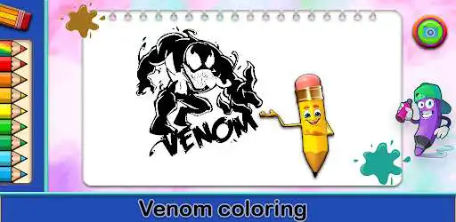 Play Superhero Venom coloring book  and enjoy Superhero Venom coloring book with UptoPlay