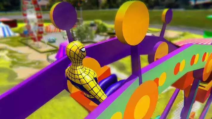 Play Super Hero Water Slide Uphill Park Adventure
