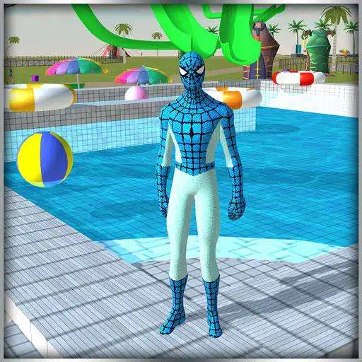 Free play online super hero water slide uphill rush APK