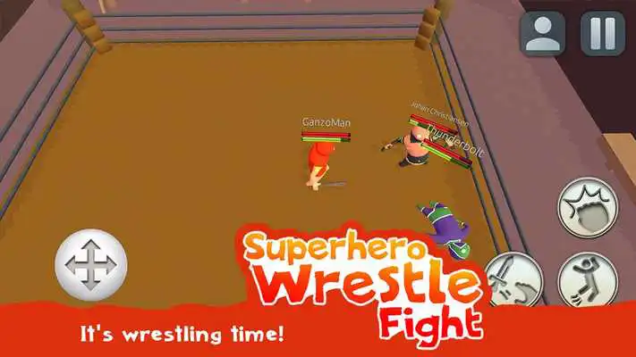 Play Superhero Wrestle Fight