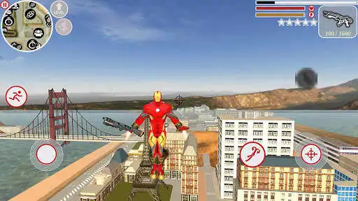 Play Super Iron Rope Hero - Fighting Gangstar Crime  and enjoy Super Iron Rope Hero - Fighting Gangstar Crime with UptoPlay