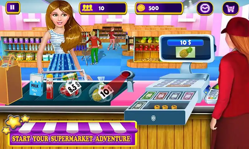 Play Super Market Cashier Game  and enjoy Super Market Cashier Game with UptoPlay