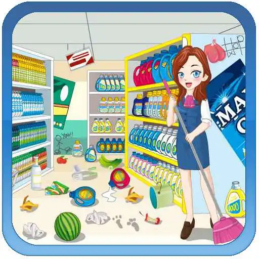 Free play online Supermarket Cleaning Game - games for girls APK