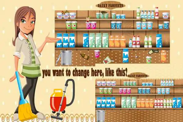 Play Supermarket Clean up