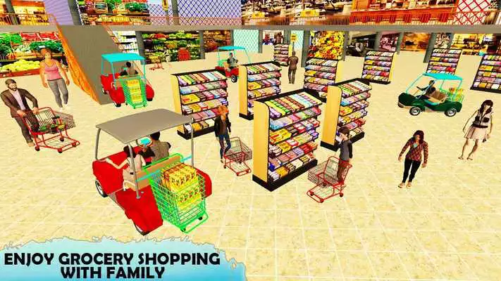 Play Supermarket Easy Shopping Cart Driving Games