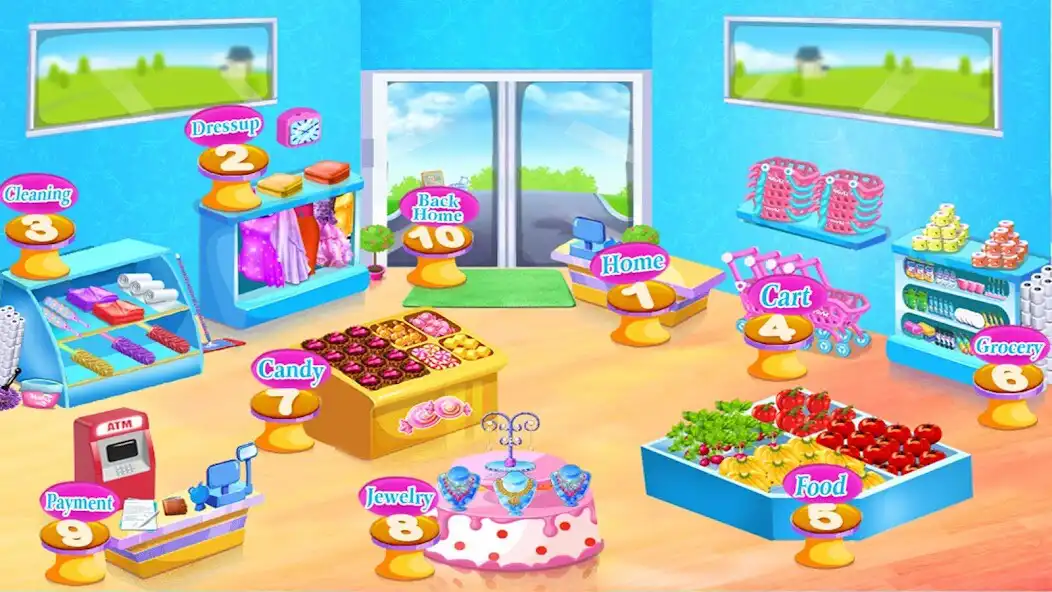 Play Supermarket grocery shopping as an online game Supermarket grocery shopping with UptoPlay