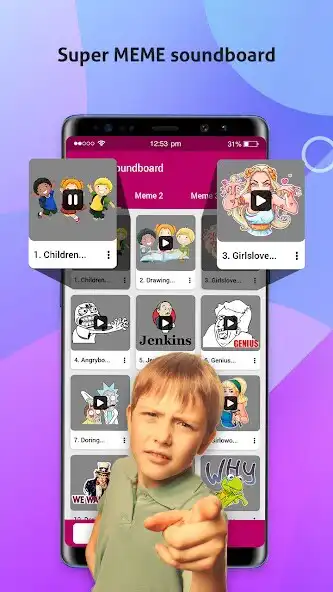 Play Super Meme Soundboard  and enjoy Super Meme Soundboard with UptoPlay