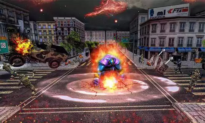 Play Super Monster Thanos Battle - City Fighting Game