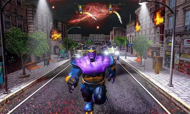 Play Super Monster Thanos Battle - City Fighting Game