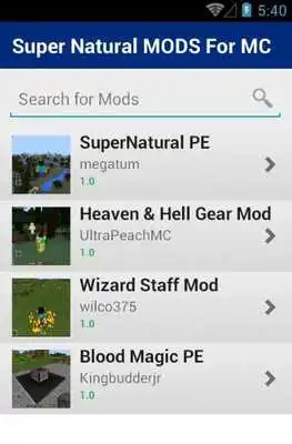Play Super Natural MODS For MC